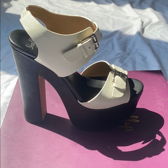 Shellys London Black Mussota Heels - Picture 8 of 13